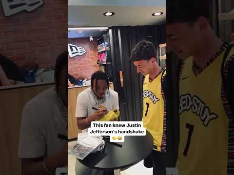 Justin Jefferson was impressed 🤝 (via @joaocarbone4/IG) #shorts
