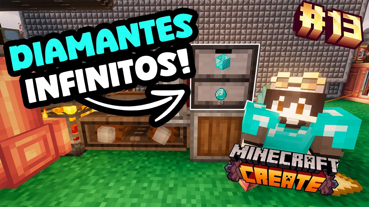 DIAMANTES INFINITOS! con CREATE MOD🤑🤑 - YouTube