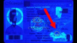 Secret UV ID Hologram Overlay Security - Hologram Overlay for ID Cards