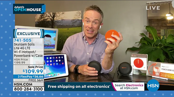 Skyroam Solis Lite 4G LTE WiFi Hotspot with BuiltIn Powe...