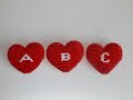 3d origami smal heart letters a  h diy paper heart letters a h