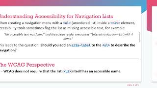 Should You Add aria-label to a ul Inside nav for Accessibility