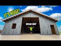 I built the biggest garage door possible on my dream shop