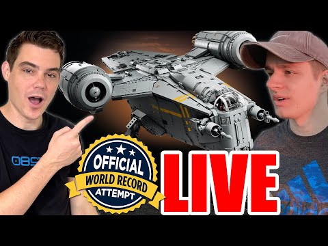 NEW LEGO Star Wars UCS Razor Crest LIVE BUILD & Chat! (ft. Sands) - World Record Attempt - NEW LEGO Star Wars UCS Razor Crest LIVE BUILD & Chat! (ft. Sands) - World Record Attempt