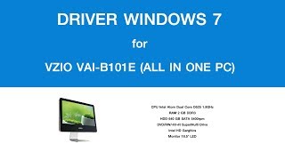 Driver VZIO VAI-B101E (ALL IN ONE PC) For Windows 7