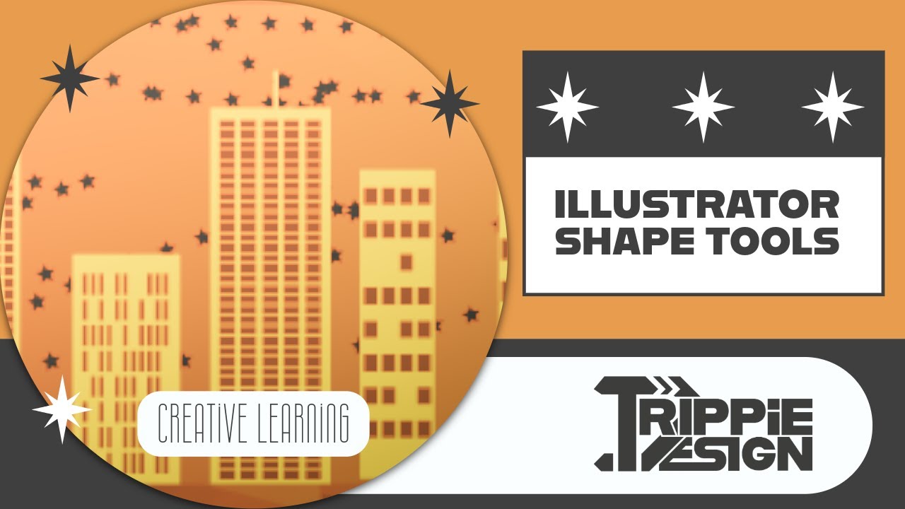 Руководство по инструментам Illustrator Shape | Создание с помощью Basics и Pathfinder с Trippie ...