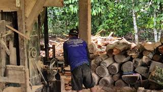 This Giant Sawmill Machine Shocked Professional Woodworkers