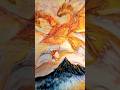 Dragon with Acrylic Pouring