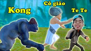 Kong vs Cô Giáo ThắnG Tê Tê Troll Cô Giáo Biến Thành Người Yêu của Khỉ