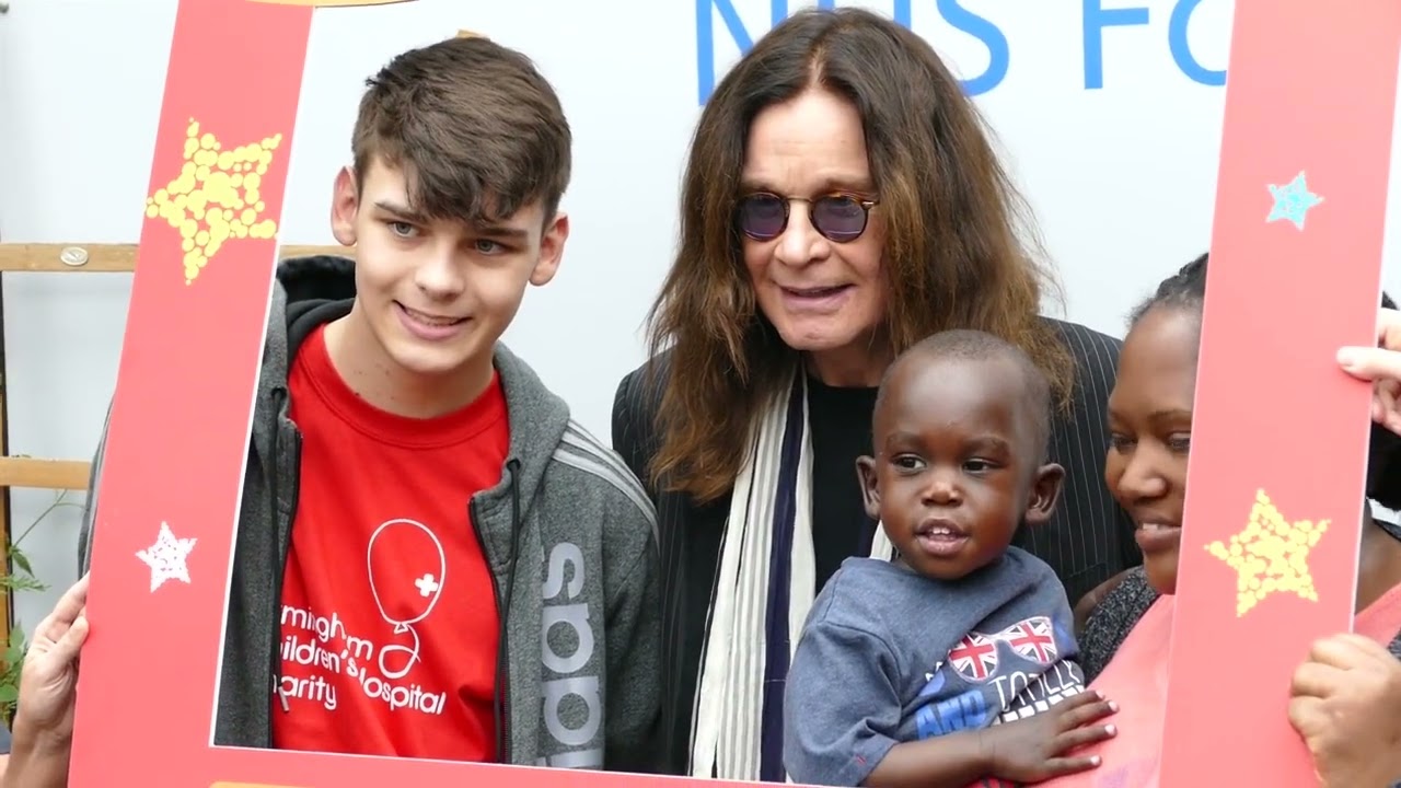 Ozzy Osbourne Visits Birmingham Children's Hospital In 2015