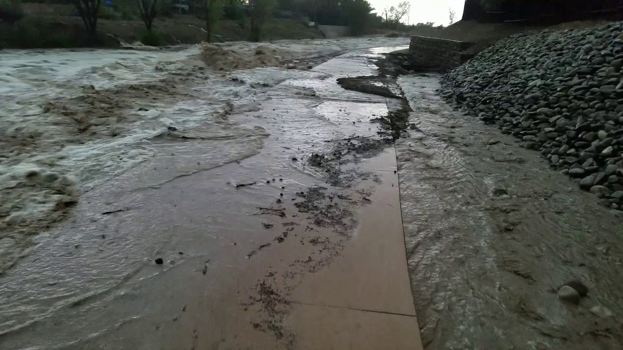 Santa Fe River Flood July 23, 2018 by acequia desague