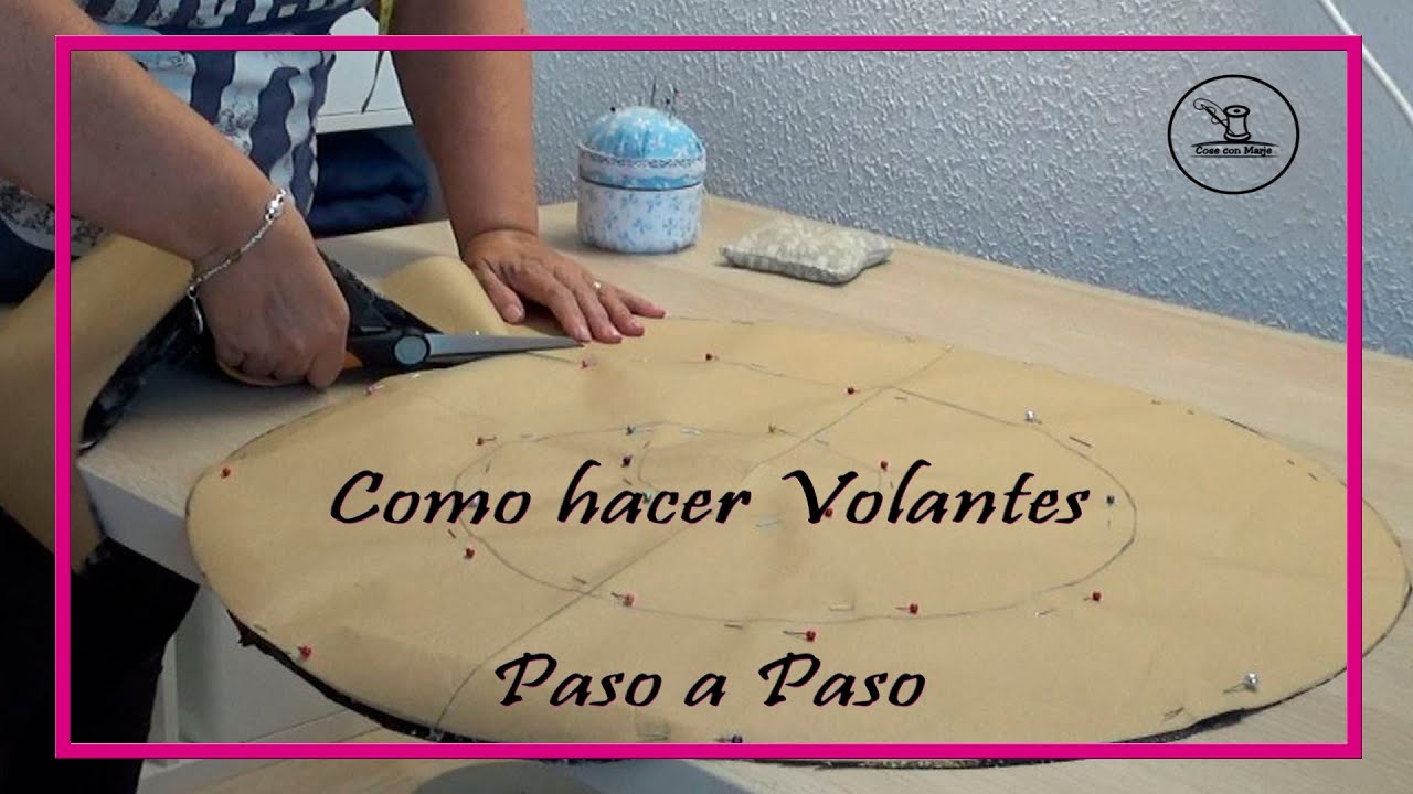Como hacer volantes (Olanes) Paso a paso.😍