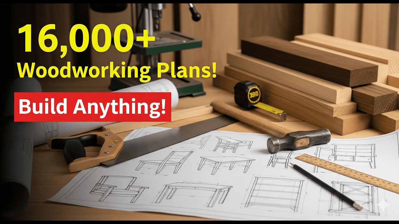🔥 The World’s Most Comprehensive Collection of Woodworking Plans (Step-by-Step Guides Inside!)