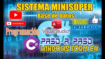 SISTEMA MINISÚPER - VÍDEO 1- Windows Form C#  CREACIÓN BASE DE DATOS ACCESS