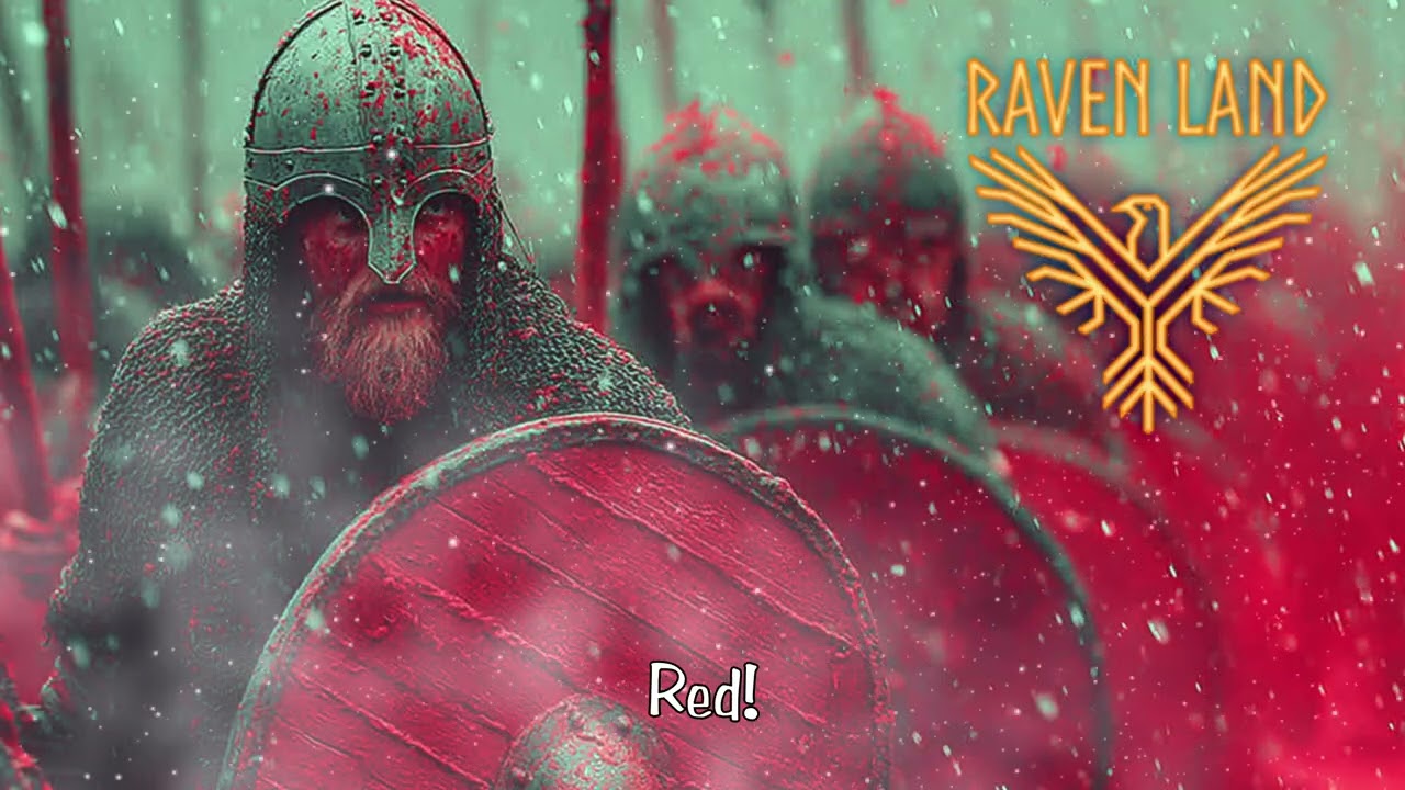 Raven Land - "Red" Viking March Music (LYRICS VIDEO)