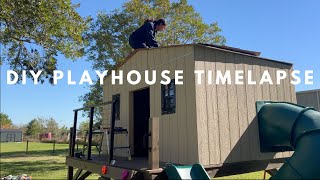 Diy Playhouse Timelapse | How To Build An Outdoor Playhouse