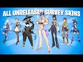 All 210 unreleased surveyconcept skins fortnite survey skins