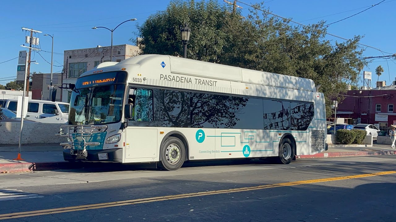 Pasadena Transit - New Flyer XN35 (bus 5033) - 12/15/2024 - YouTube