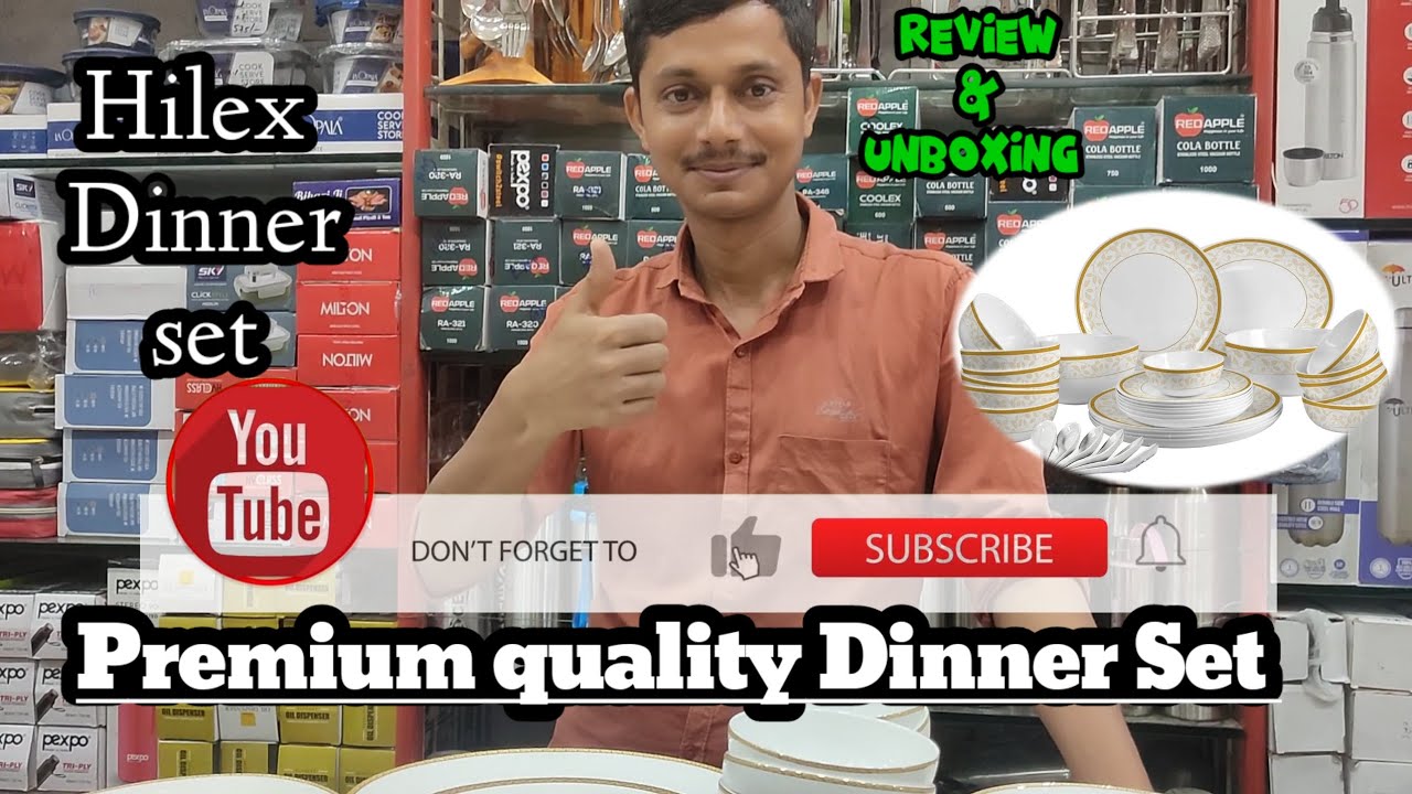 HiLuxe Dinner Set Porcelain dinnersets bhaguvlogs YouTube