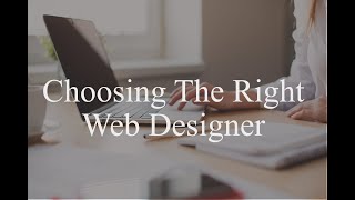 7 mistakes consumers make when choosing a web designer