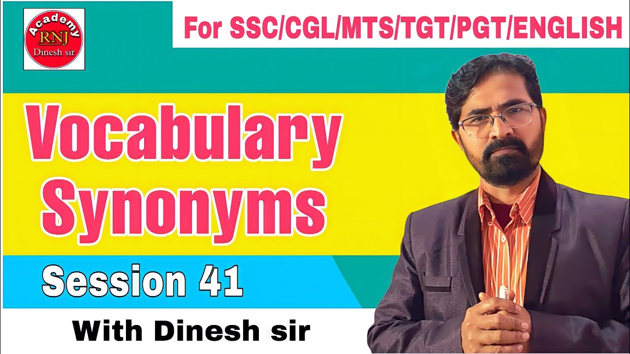 Vocabulary Words And Synonyms Session 41 Synonyms Practice Set 2023