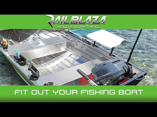 Easily fit accessories to aluminium fishing boat with RAILBLAZA TracWedge 