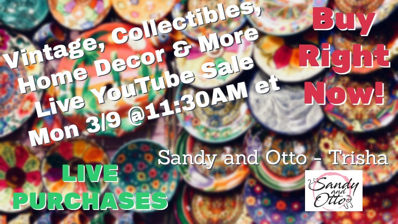 Could this Live Vintage Sale change your life? Tune in to find out | Mar 9 @11:30am et(8:30am)