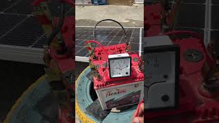 Bifacial solar panel power generation test both side