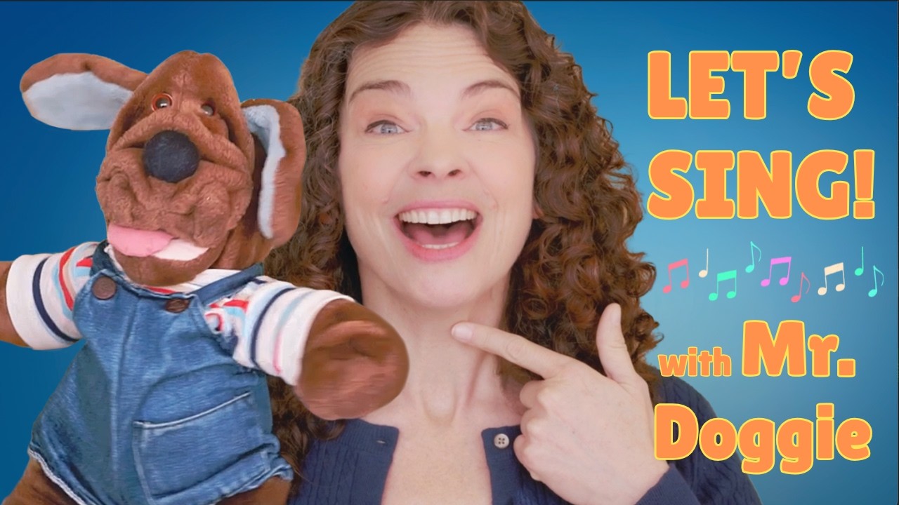 Let's Sing with Mr Doggie | Funny Kids Puppet | Kids Music