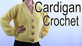 Guía Completa Cárdigan a Crochet para Cualquier Talla