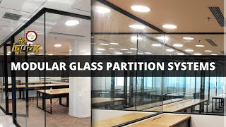 Glass Partition wall system - Modular Aluminium Glazed Partition
