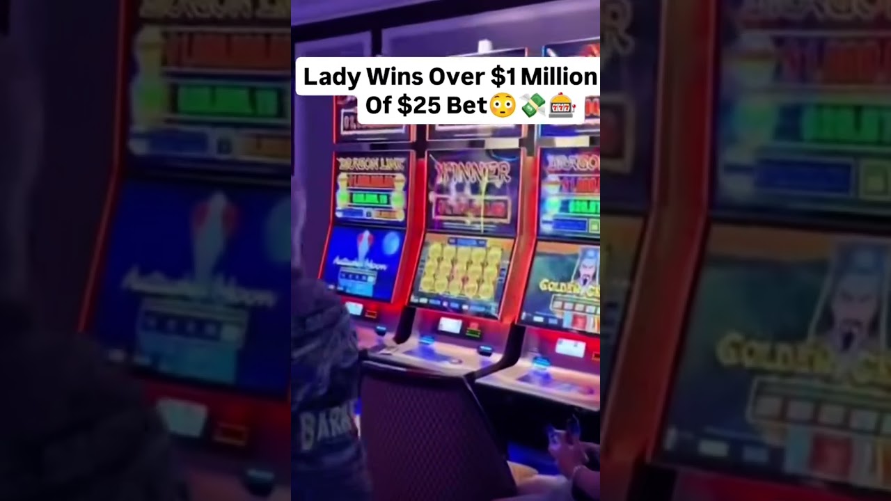 Lady wins 1 Million Dollars Jackpot at Casino