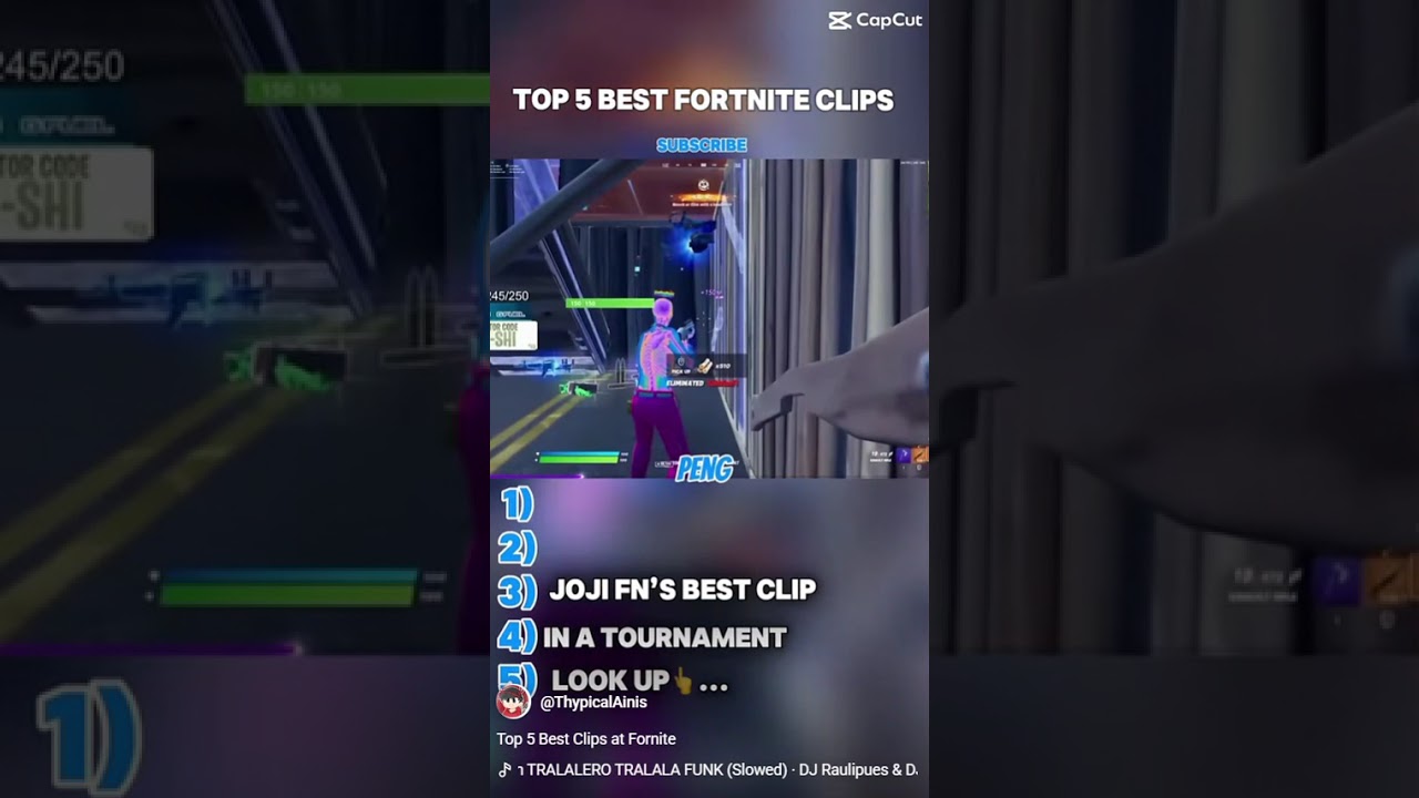 top 5 best clips at fornite