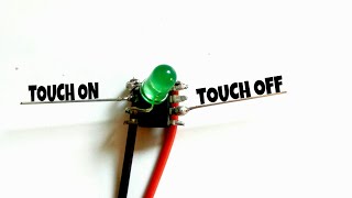 TOUCH SWITCH | Touch ON/OFF  using 555 | Science Project