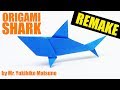 EASY ORIGAMI: SHARK (REMAKE) Detailed - Origami Easy tutorial IN ENGLISH