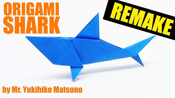 Origami: SHARK - Origami easy tutorial REMAKE Detailed tutorial step by step