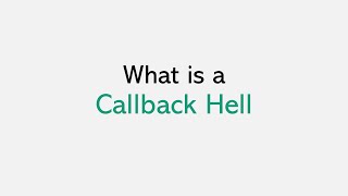 What is Callback Hell