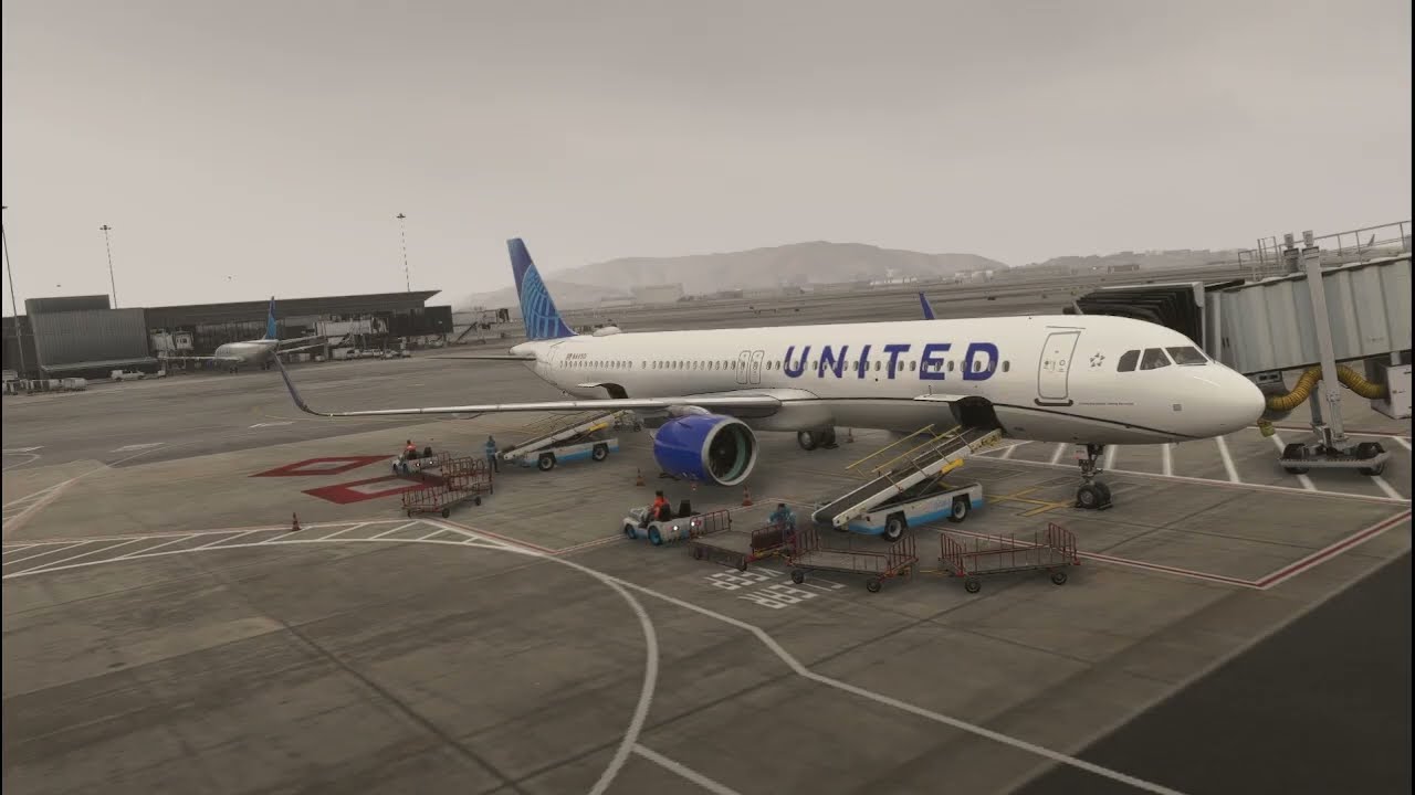 MSFS2024 Cinematic Film, Airbus A321-271NX Ontario to San Francisco, Interesting PTU Sound at 3m40s!