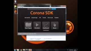 Corona SDK on Windows Getting Started