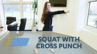 Squat with Cross Punch