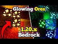 🟢 ORES GLOWING para Minecraft PE 1.20.x! | Minerales BRILLANTES en Minecraft BEDROCK!!