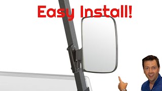 GOLF CART SIDE MIRROR Installation  Step By Step HOW TO DO IT YOURSELF Video Using BETOOLL Brand