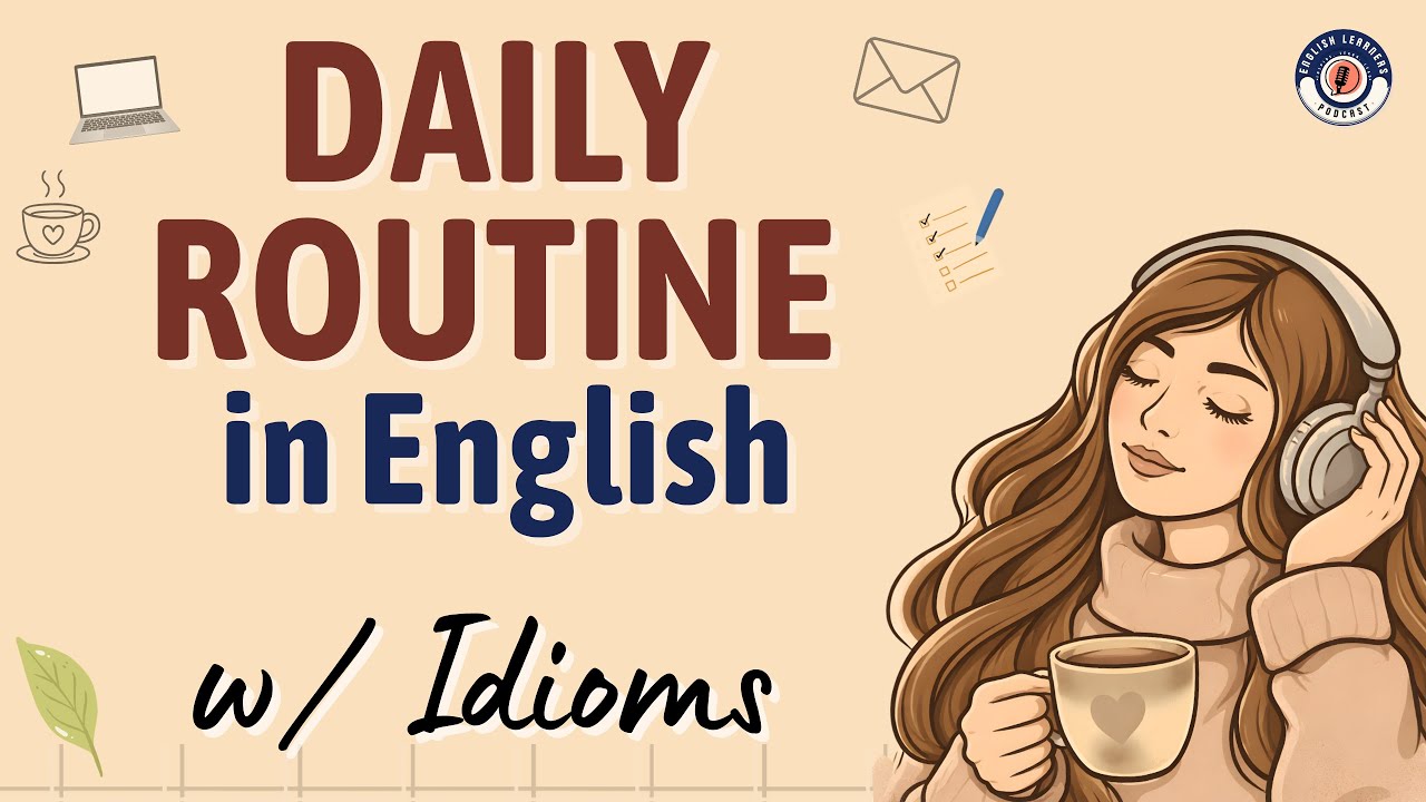 Daily Routine w/ Idioms | English Podcast for Daily English Listening, Speaking, Shadowing Practice