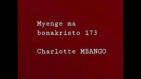 A Yesu, musunged'am : Charlotte MBANGO