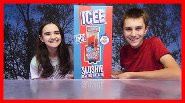 Making Slushies At Home With The ICEE Slushie Making Machine!