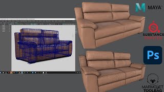 Create a Realistic Sofa in Maya Basic Tutorial Part 2