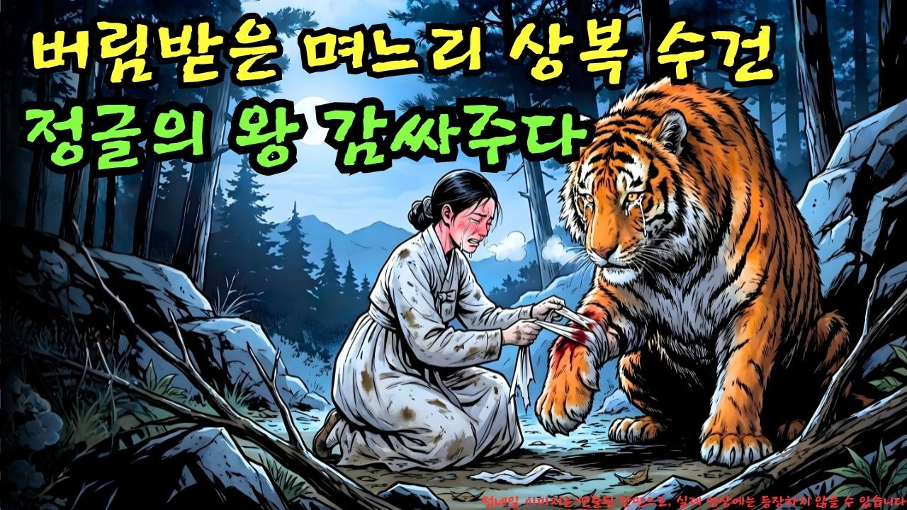 👉 버림받은 며느리가 자신의 상복 수건으로 산군의 상처를 감싸주었다… 그런데 이 선택은 과연 위험하지는 않았을까?| 야담 |옛날이야기 |민담 |전설 | 설화