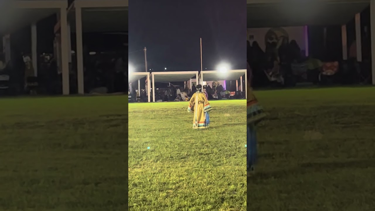 Jr girls traditional Oglala veterans powwow