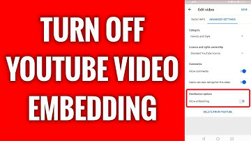 How To Turn Off YouTube Video Embedding