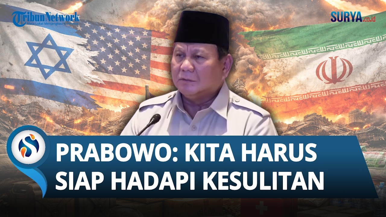 Prabowo Sebut Indonesia Harus Siap Menghadapi Kesulitan seusai Perang AS Israel vs Iran Memanas